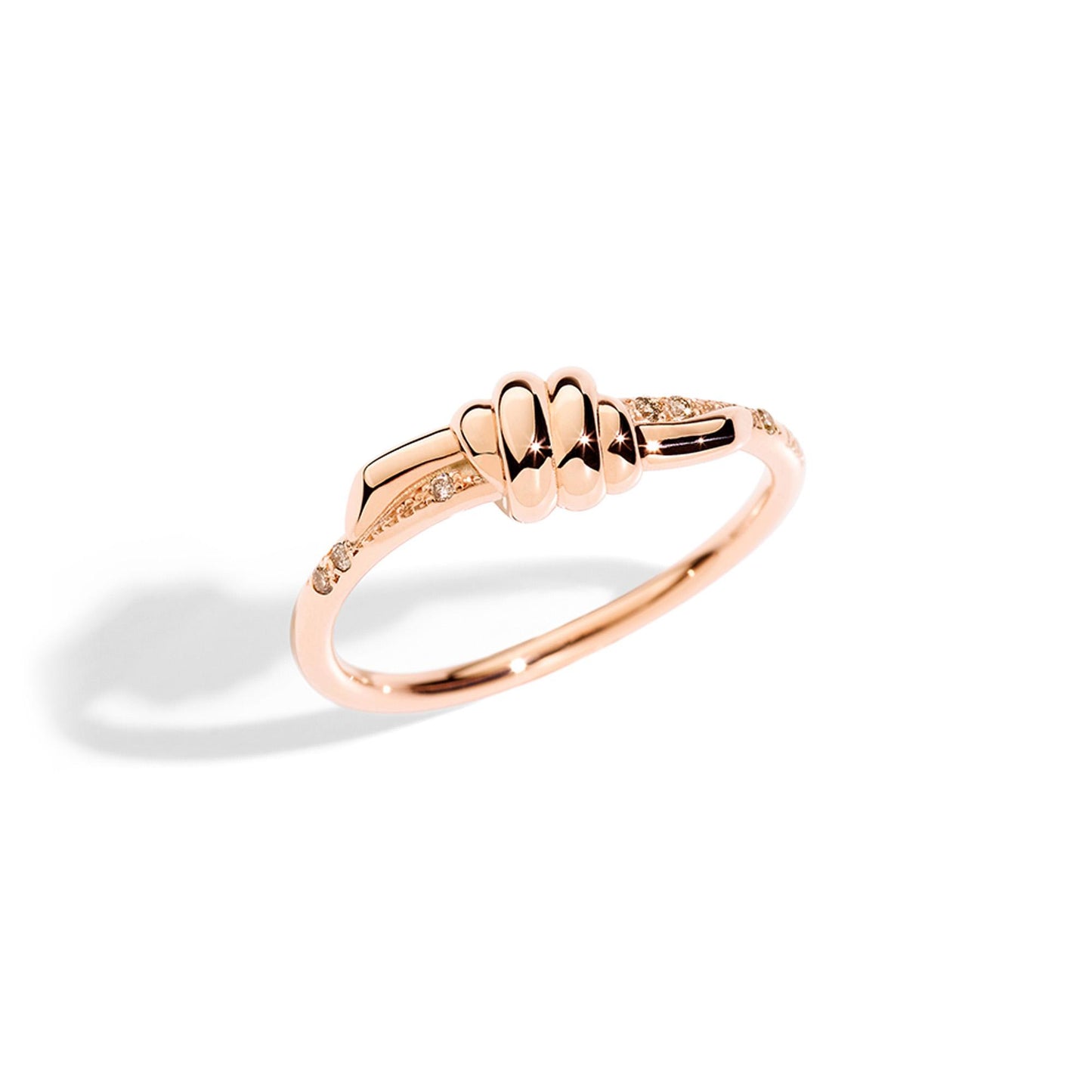 Ring Nodo, Roségold • Diamant von DoDo (DAB9003-KNOT0-DBR9R)