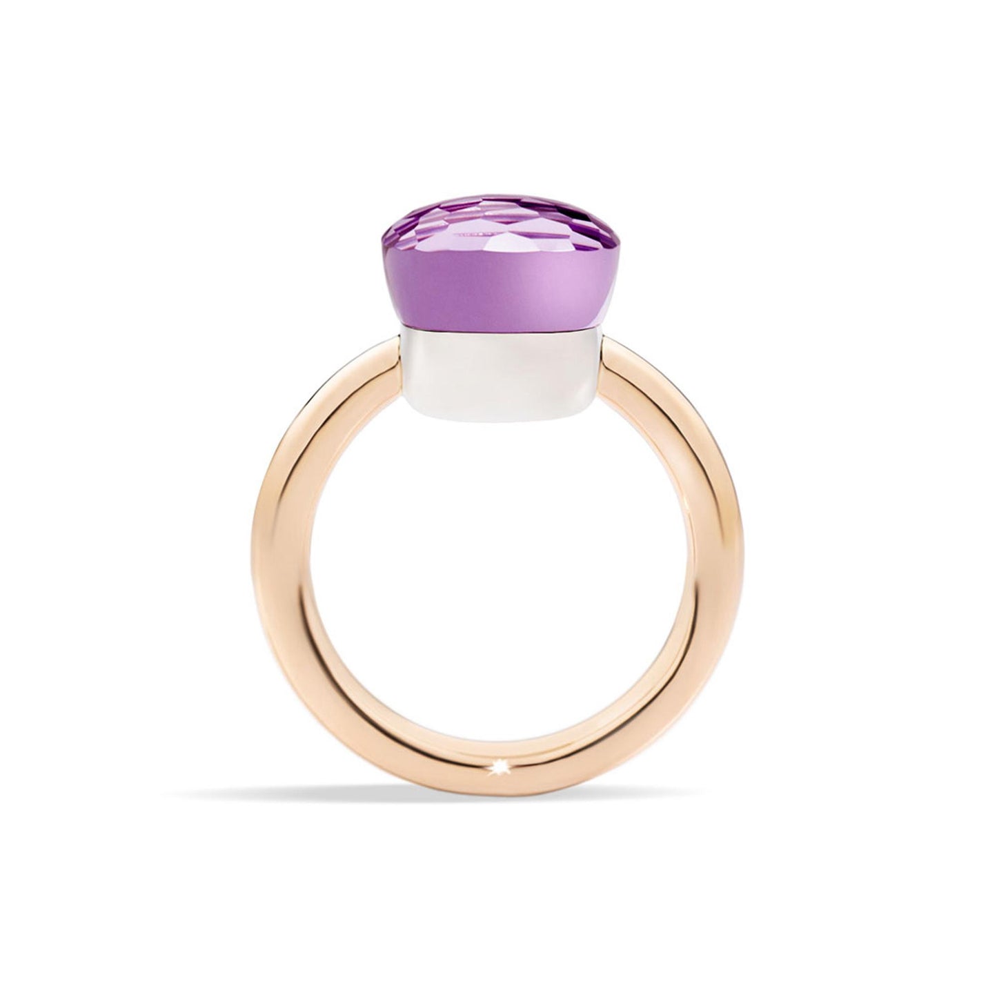 Ring Nudo, Bicolor-Gold • Amethyst von Pomellato (PAA1100O6000000OI)