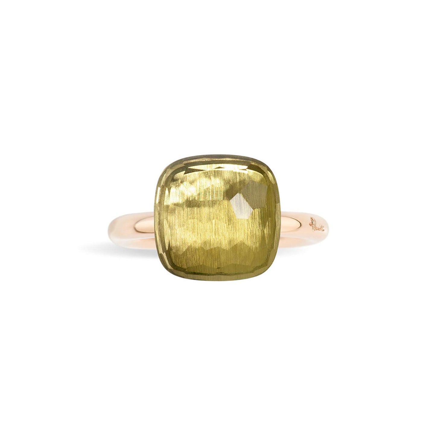 Ring Nudo, Bicolor-Gold • Zitronenquarz von Pomellato (PAB2010O6000000QL)