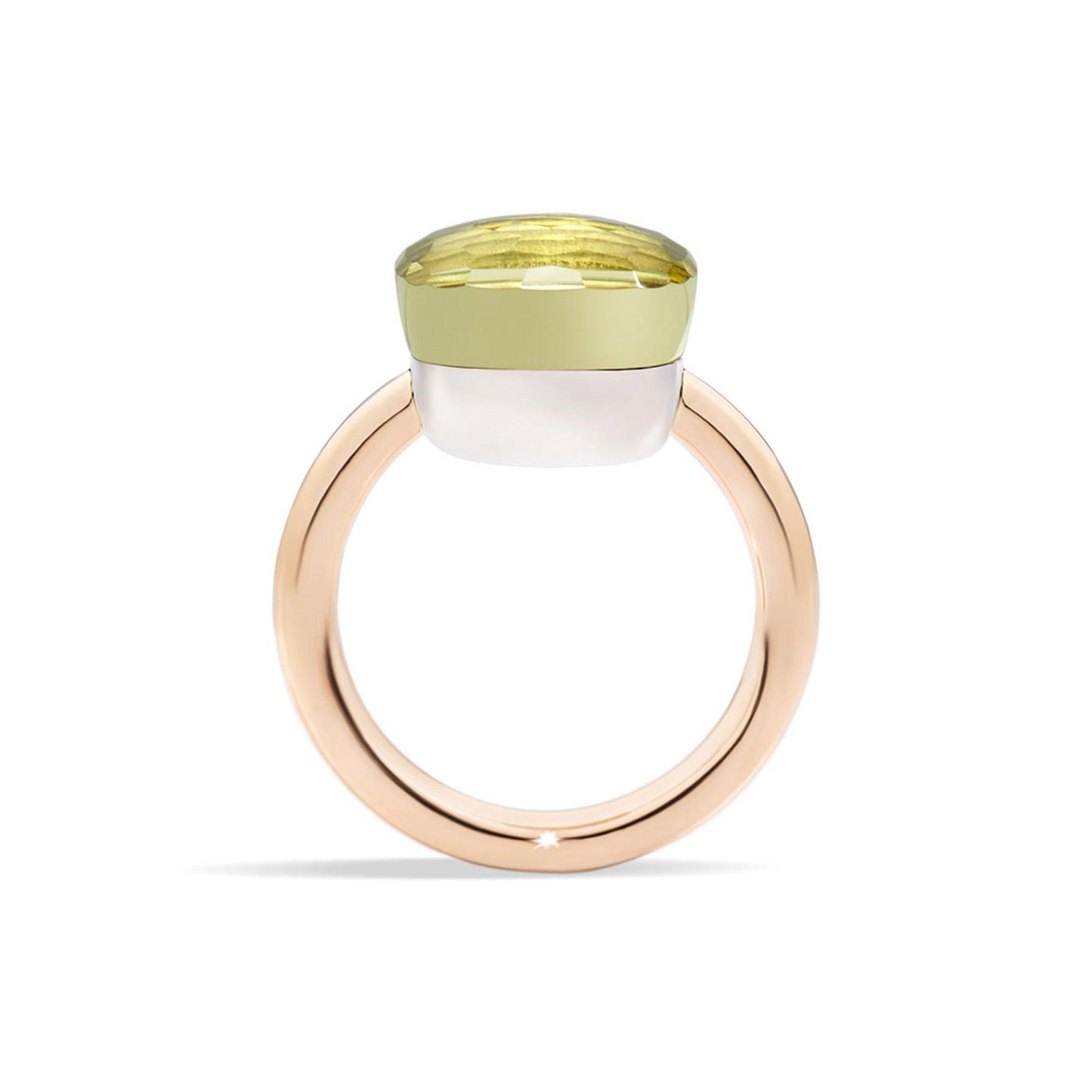 Ring Nudo, Bicolor-Gold • Zitronenquarz von Pomellato (PAB2010O6000000QL)