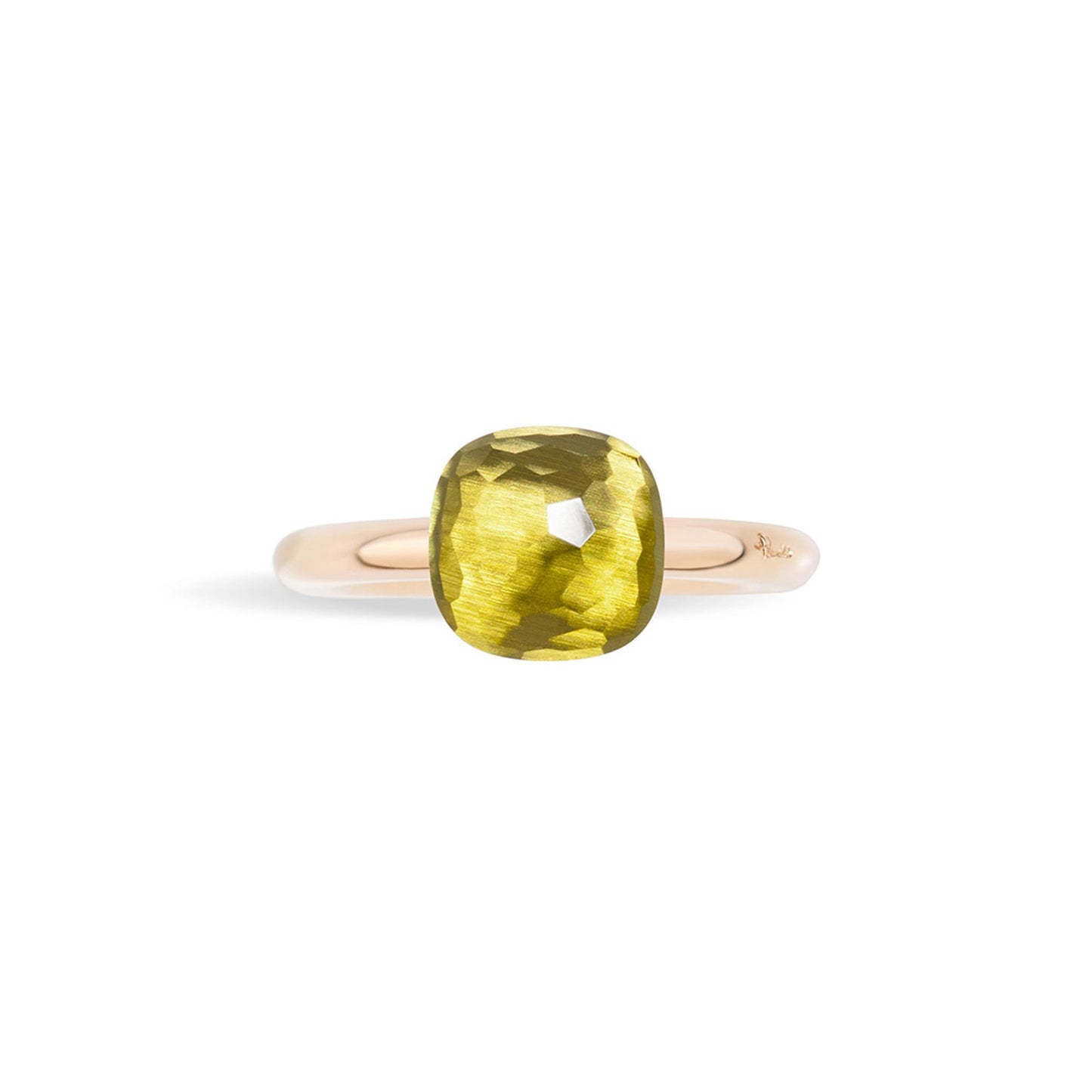 Ring Nudo, Bicolor-Gold • Zitronenquarz von Pomellato (PAB4030O6000000QL)