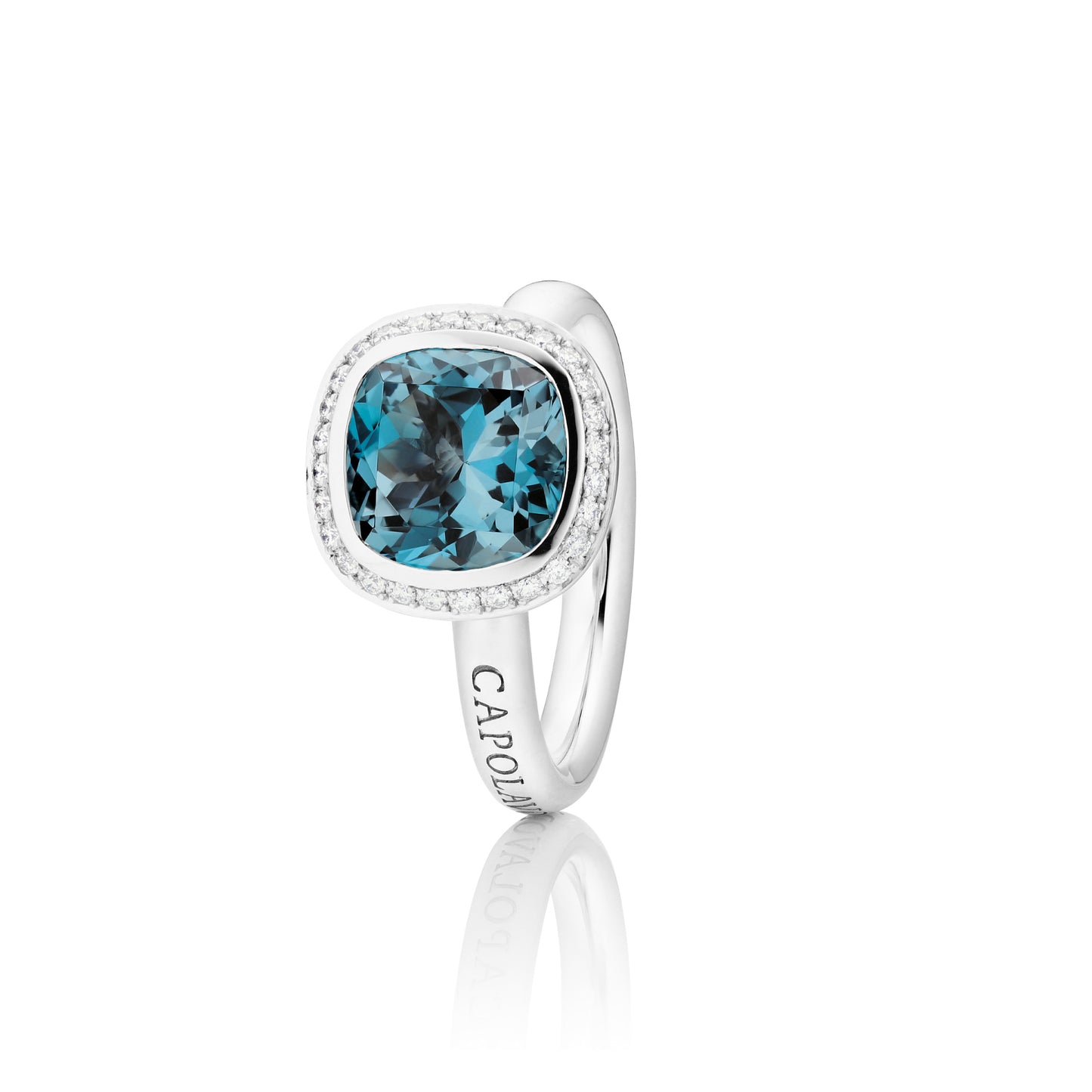 Ring Twinkle Balloon, Weißgold • Diamant • Topas von Capolavoro (RI8TOL02735)