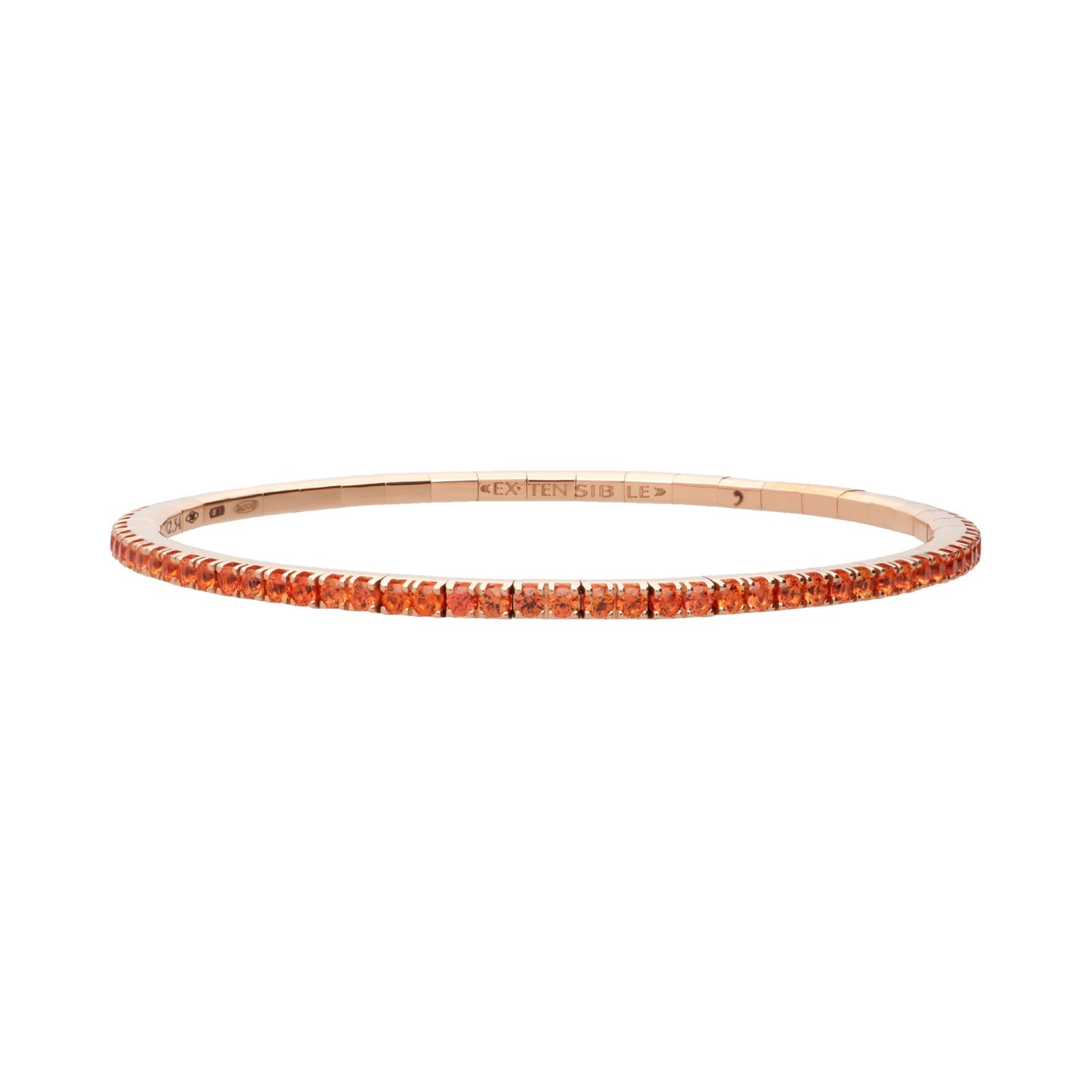 Tennisarmband, Roségold • Saphir von Roberto Demeglio (BTE65ZO)