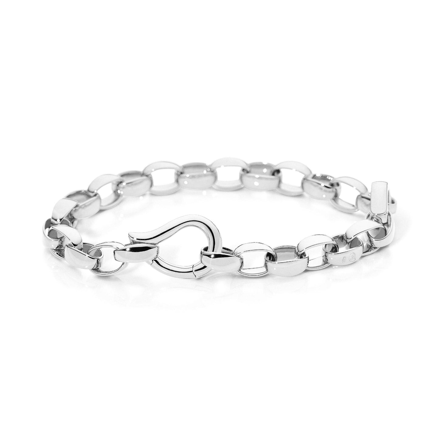 SIGNATURE Drop Armband 18 K Weißgold, Weißgold von Tamara Comolli (B-Dr-s-wg) SIGNATURE Drop Armband 18 K Weißgold, Weißgold von Tamara Comolli (B-Dr-s-wg)