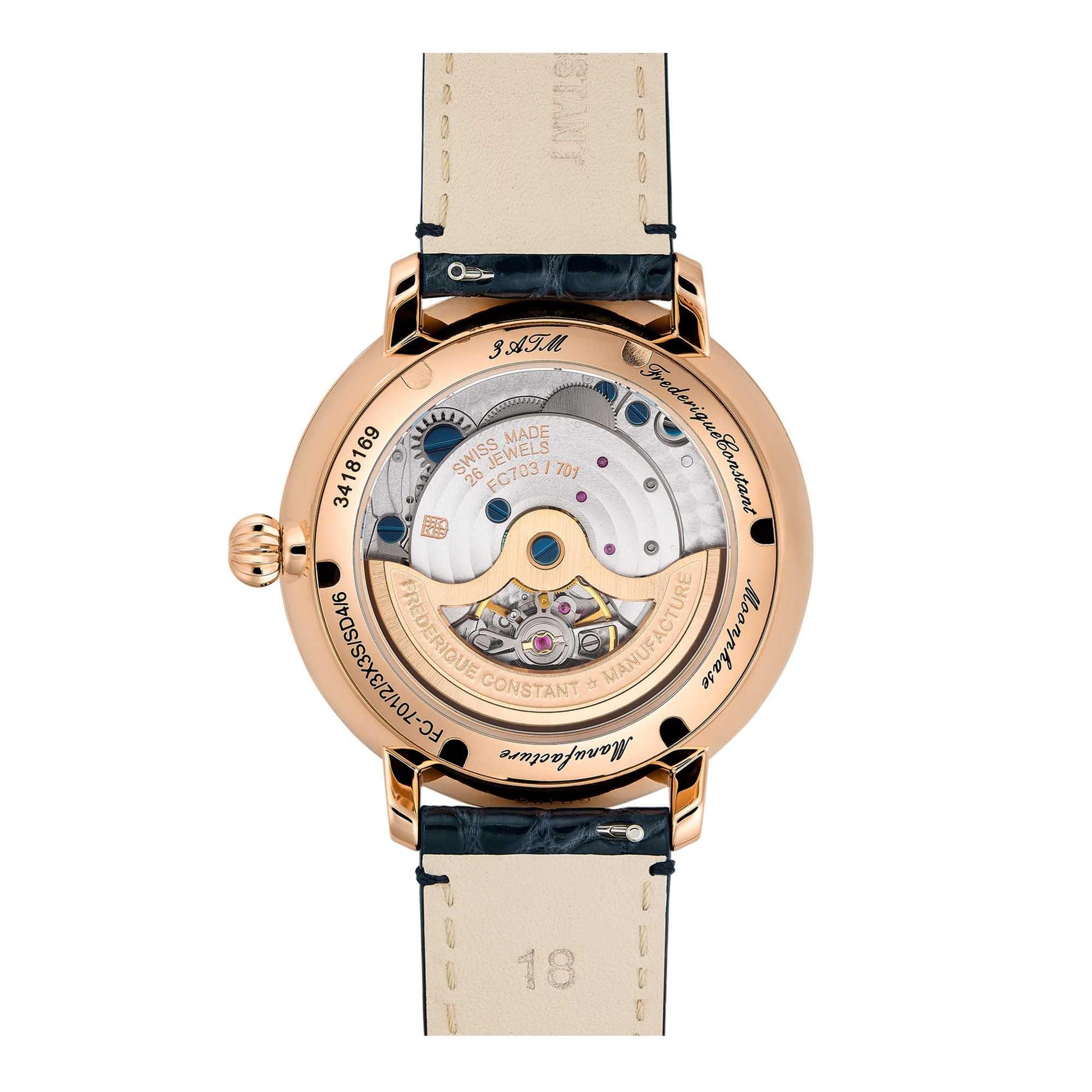 Slimline Moonphase Stars Manufacture, Roségold • Diamant von Frédérique Constant (FC-701NSD3SD4)