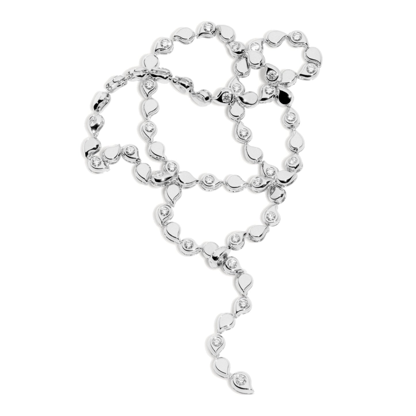 SNOWFLAKES Alternating Rivière Collier 'Classic' - C-SF-Riv-Cl-alt-wg