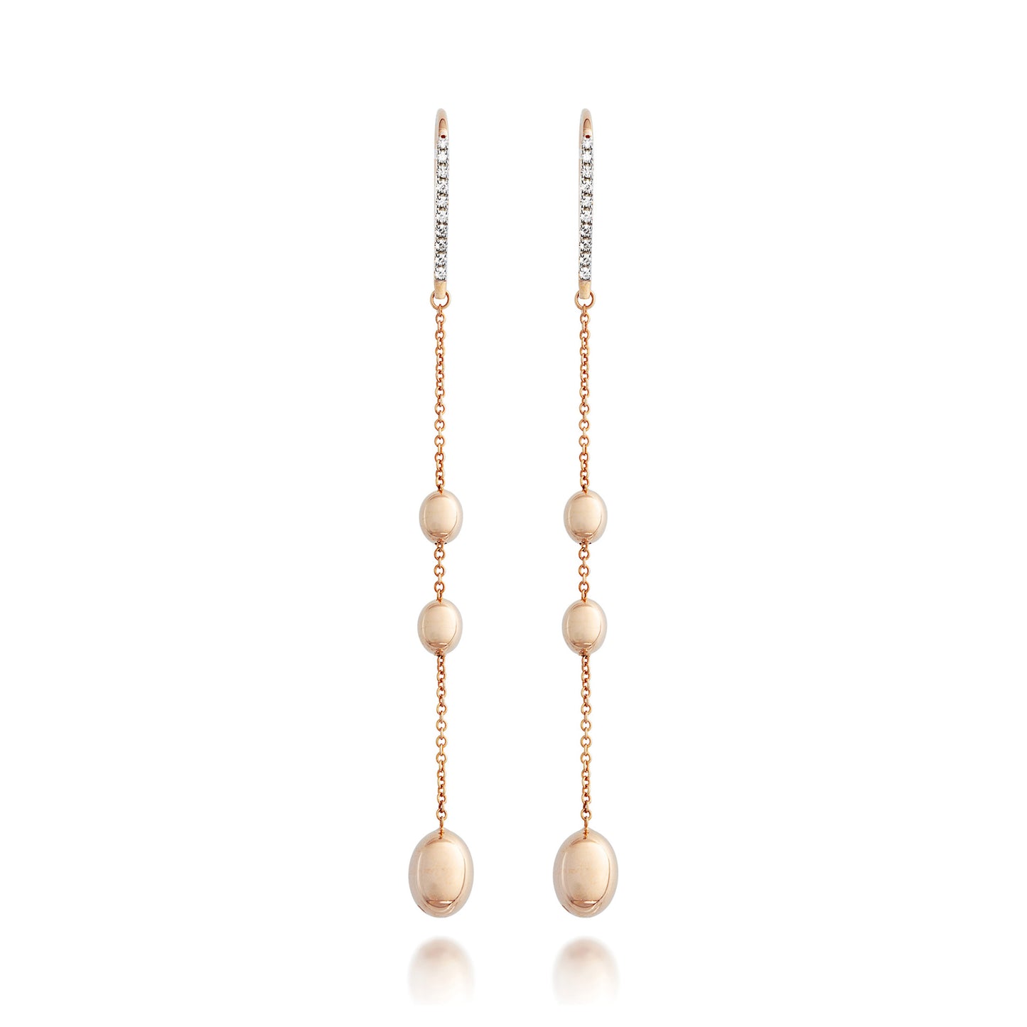 Soffio Ohrhänger, Roségold • Diamant von Nanis (OS23-583_rose)