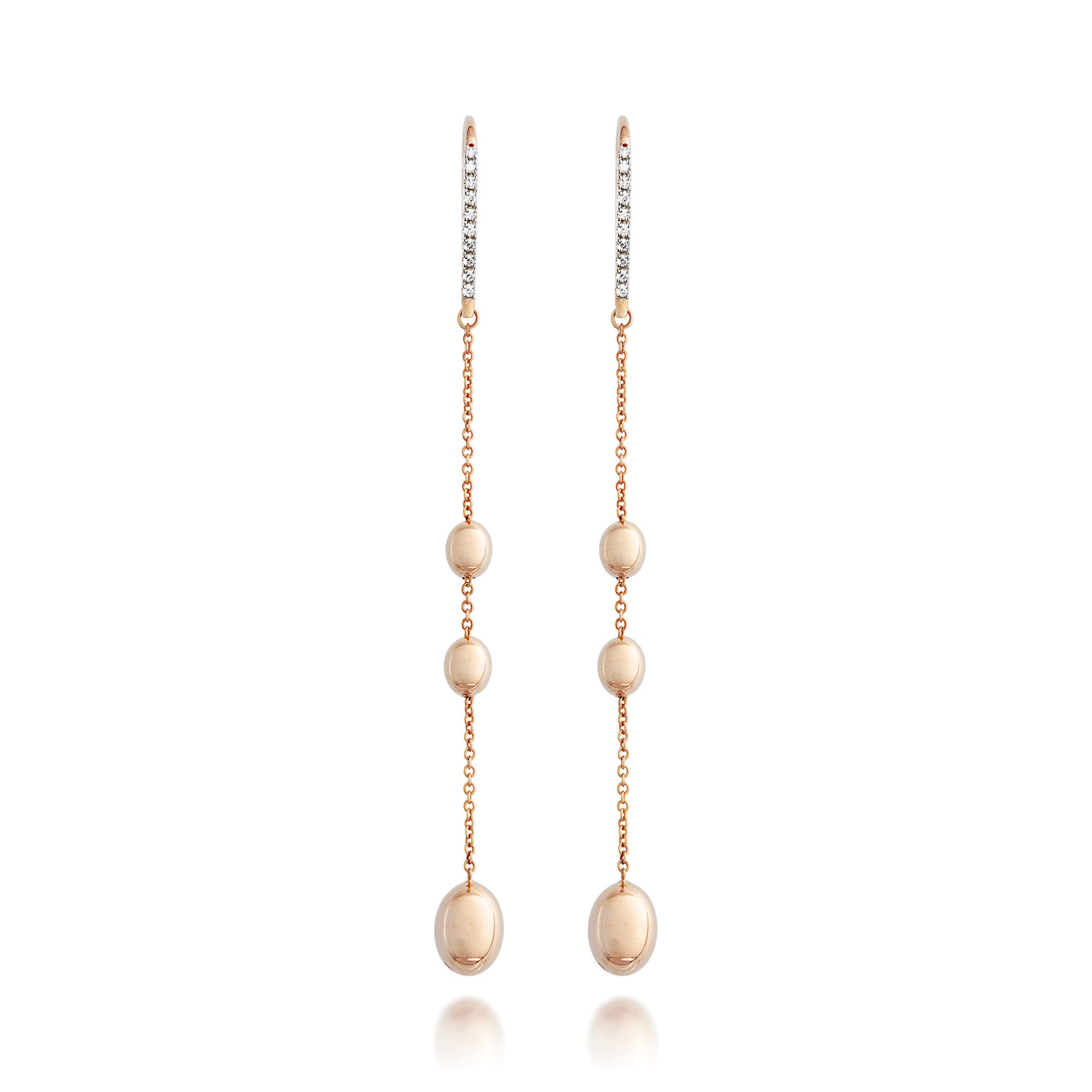 Soffio Ohrhänger, Roségold • Diamant von Nanis (OS23-583_rose)