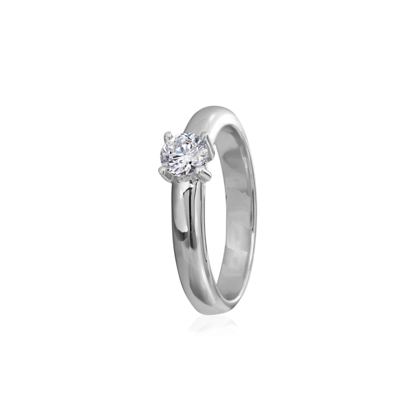 Solitairring 0.25ct, Weißgold • Diamant von Heinz Mayer (E3088)
