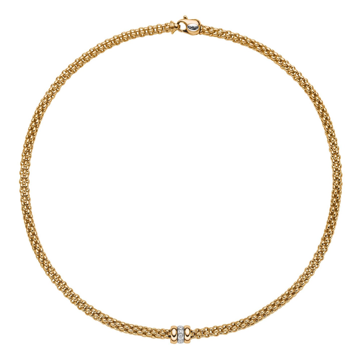 Solo Flex'it Collier, Bicolor-Gold • Diamant von FOPE (62106CX_BB_G_GBG_043)