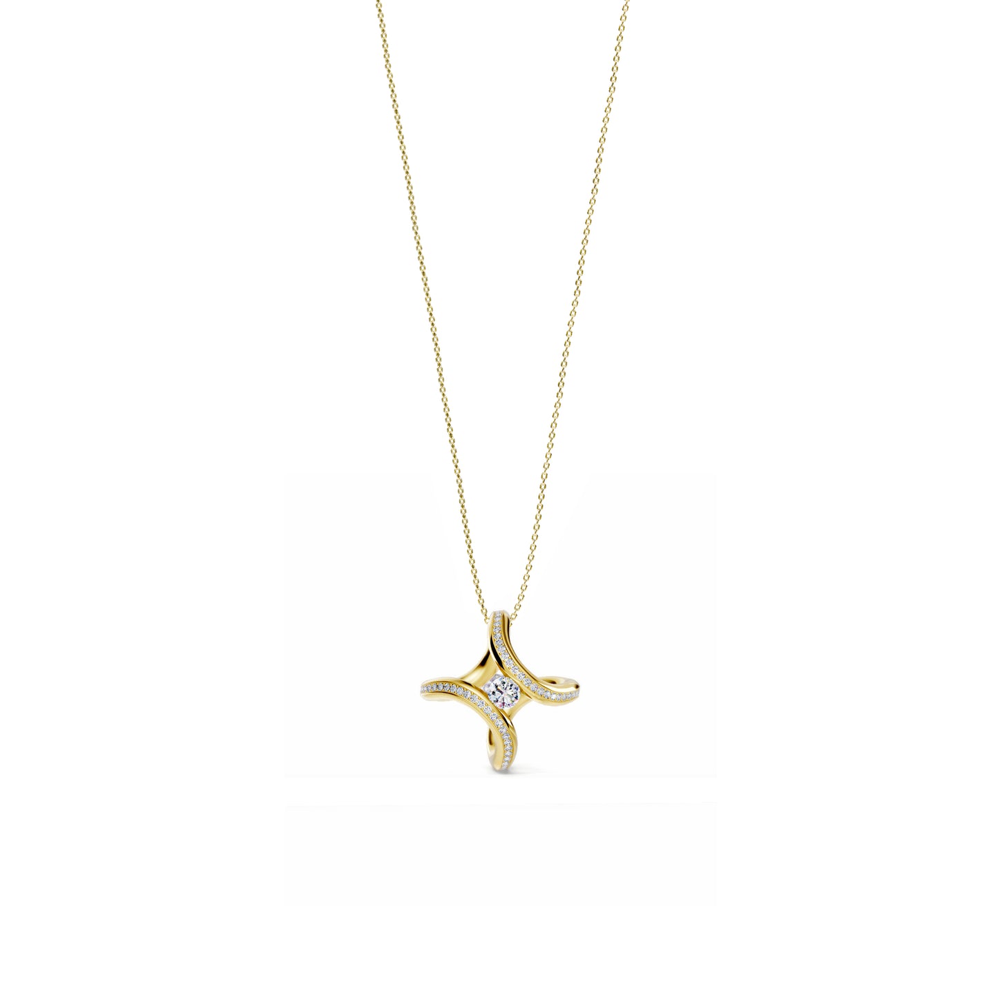 Spannring® Ära Highlights Anhänger von Niessing (N393915-1.8mm-0.1ct-cy)