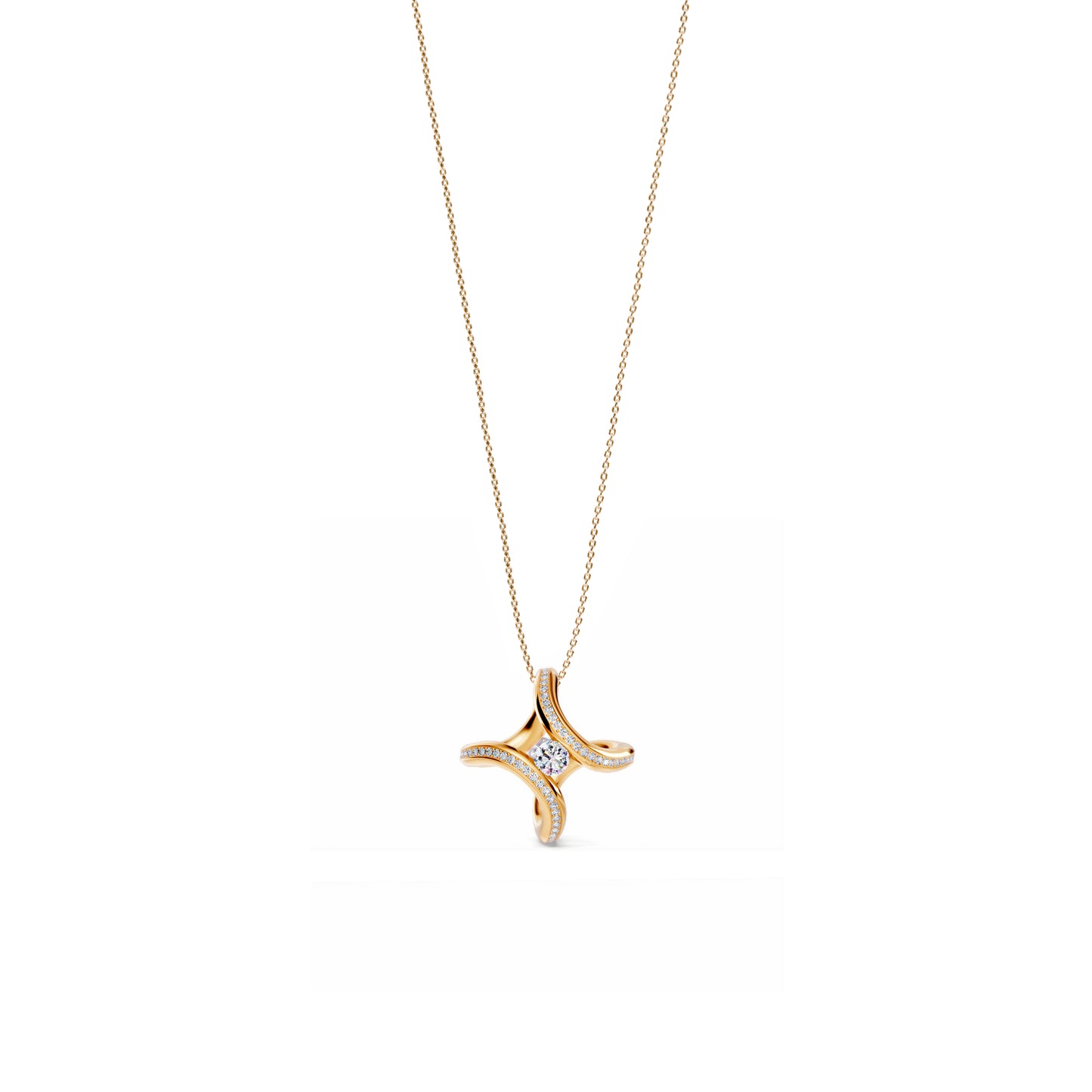 Spannring® Ära Highlights Anhänger von Niessing (N393915-1.8mm-0.1ct-fr)