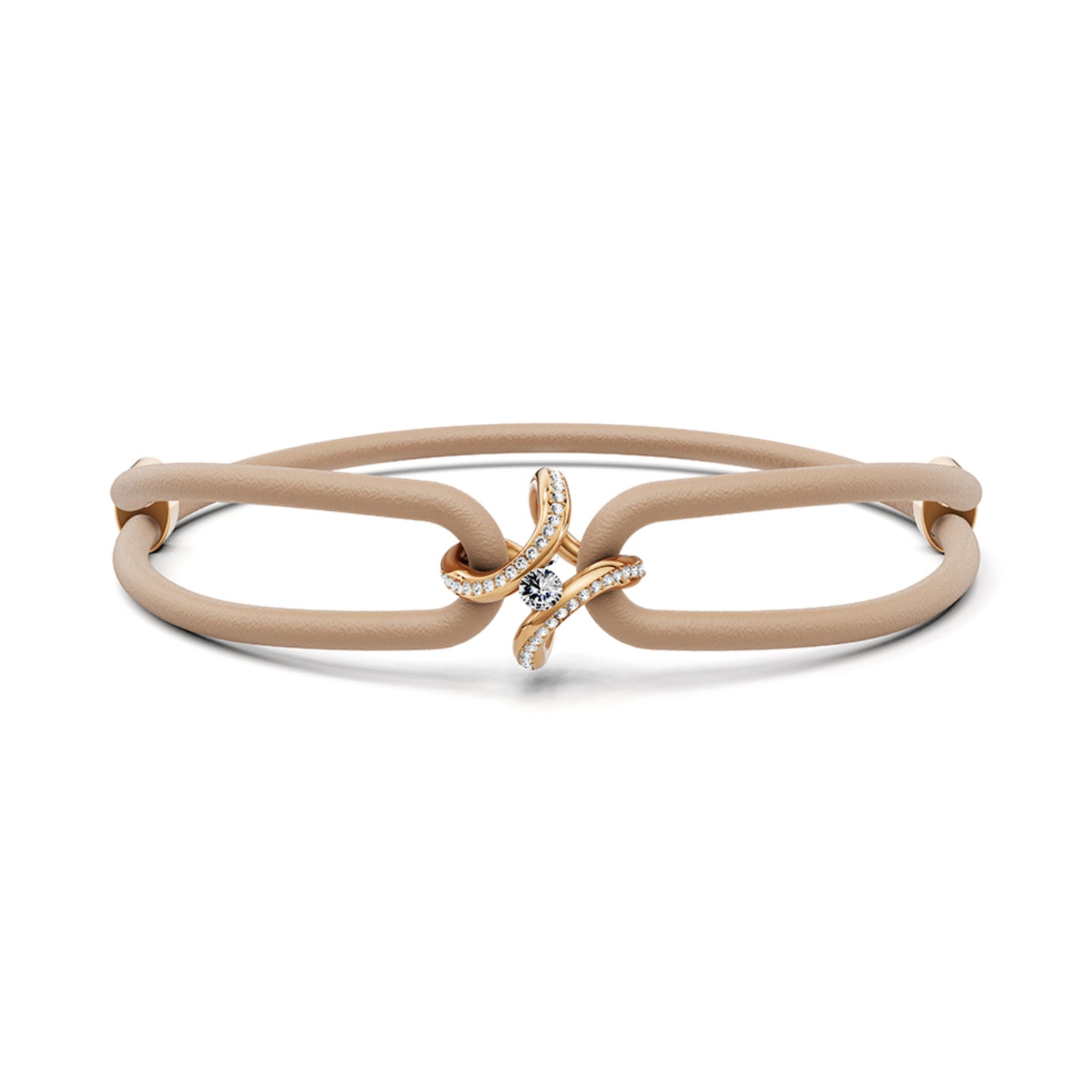 Spannring® Ära Highlights Armband von Niessing (N392915-taupe-fr)