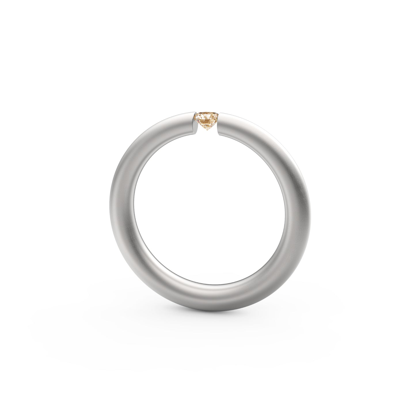 Spannring® Antares , Platin • Diamant von Niessing (N341983-0.12ct-cinnamon-satin-pt)