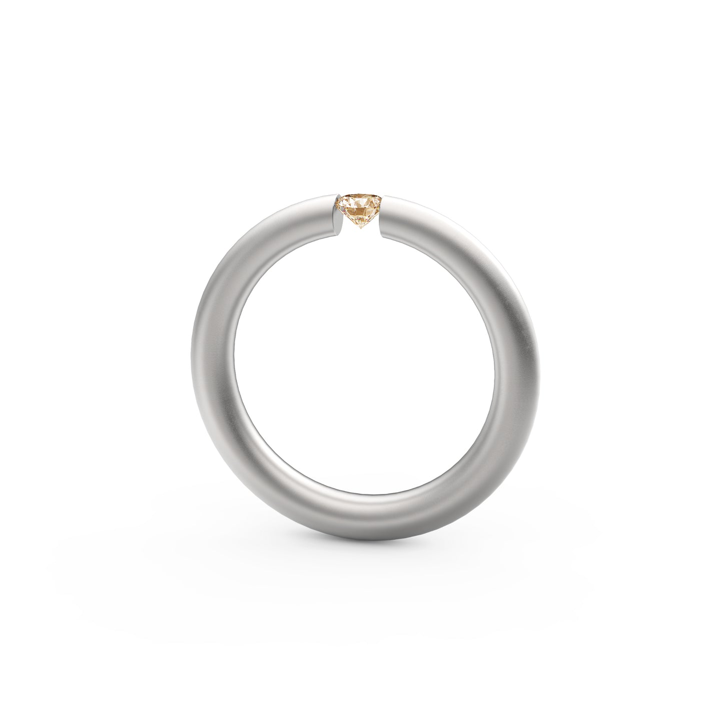 Spannring® Antares , Platin • Diamant von Niessing (N341983-0.16ct-cinnamon-satin-pt)