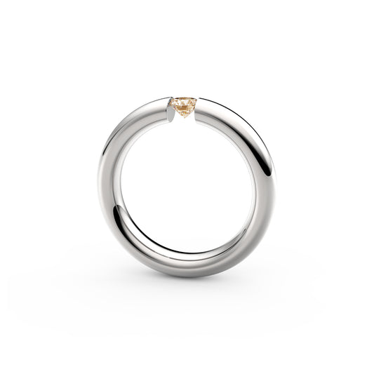 Spannring® Oval , Platin • Diamant von Niessing (N141793-0.25ct-cinnamon-gloss-pt)