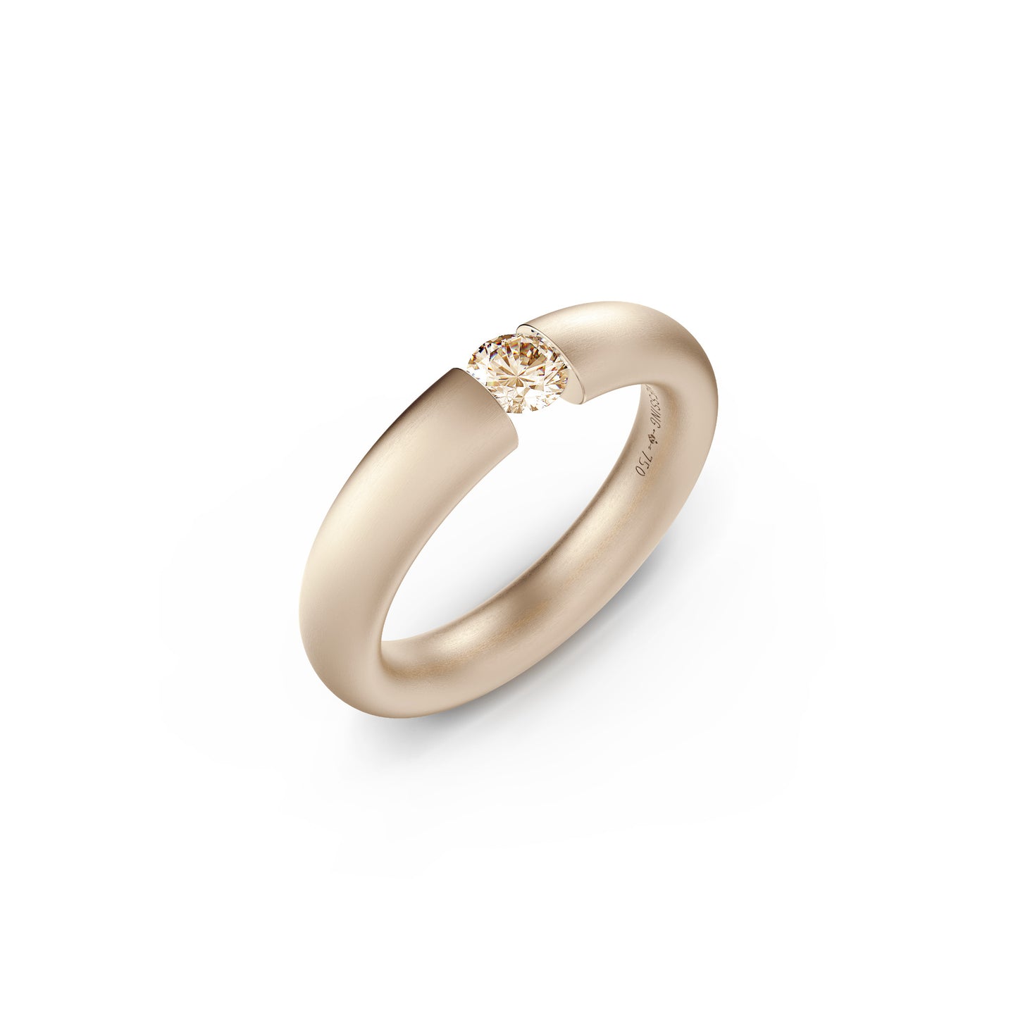 Spannring® Oval • Diamant von Niessing (N141793-0.25ct-cinnamon-satin-rw)