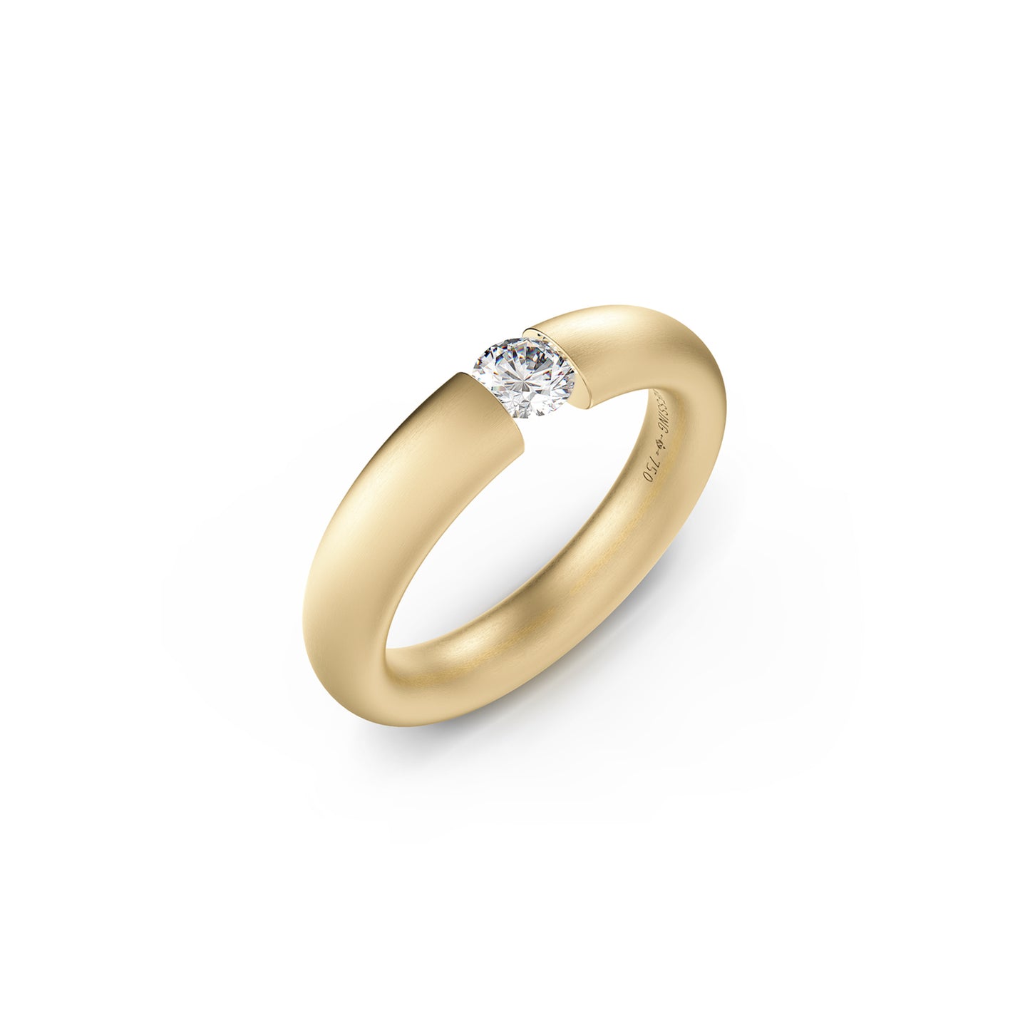 Spannring® Oval • Diamant von Niessing (N141793-0.25ct-satin-cy)