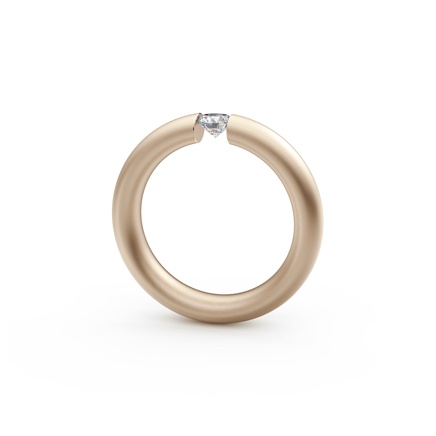 Spannring® Oval • Diamant von Niessing (N141793-0.25ct-satin-rw)