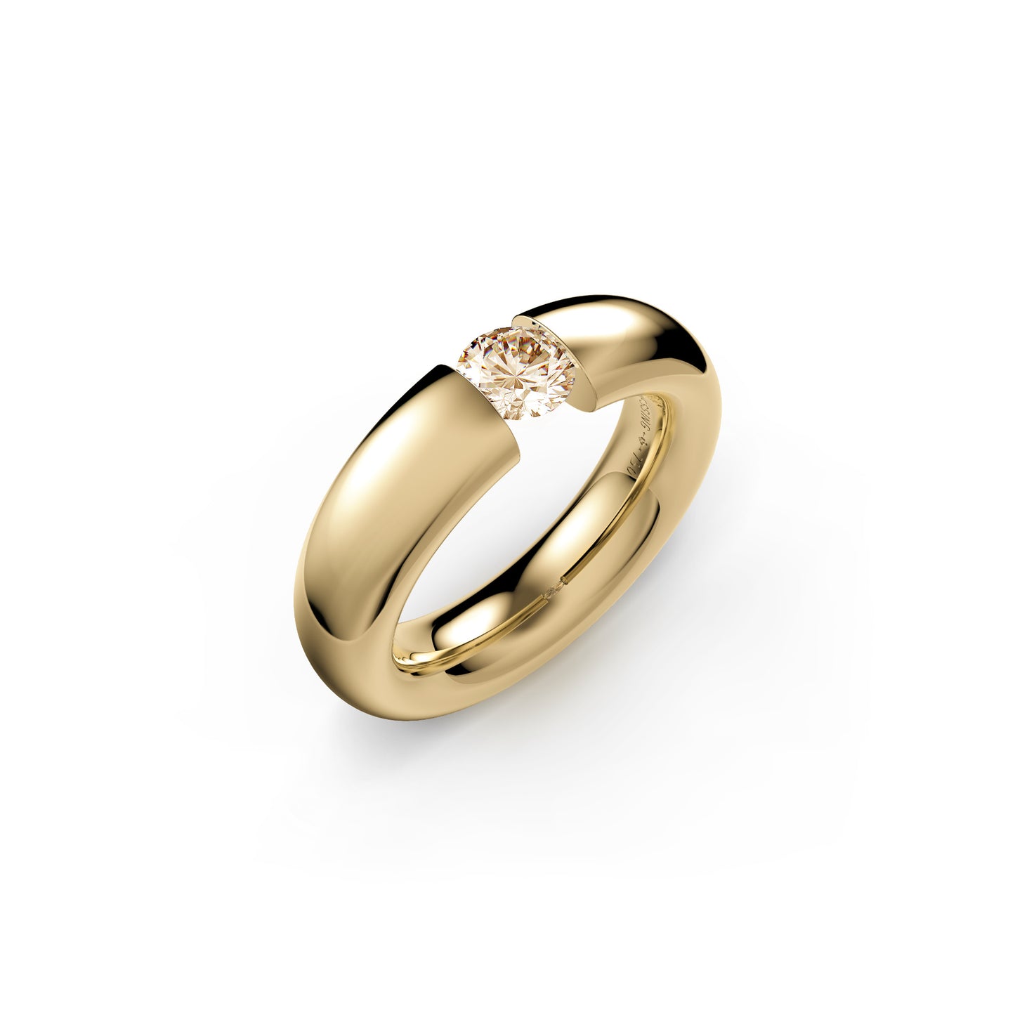 Spannring® Oval • Diamant von Niessing (N141793-0.5ct-cinnamon-gloss-cy)
