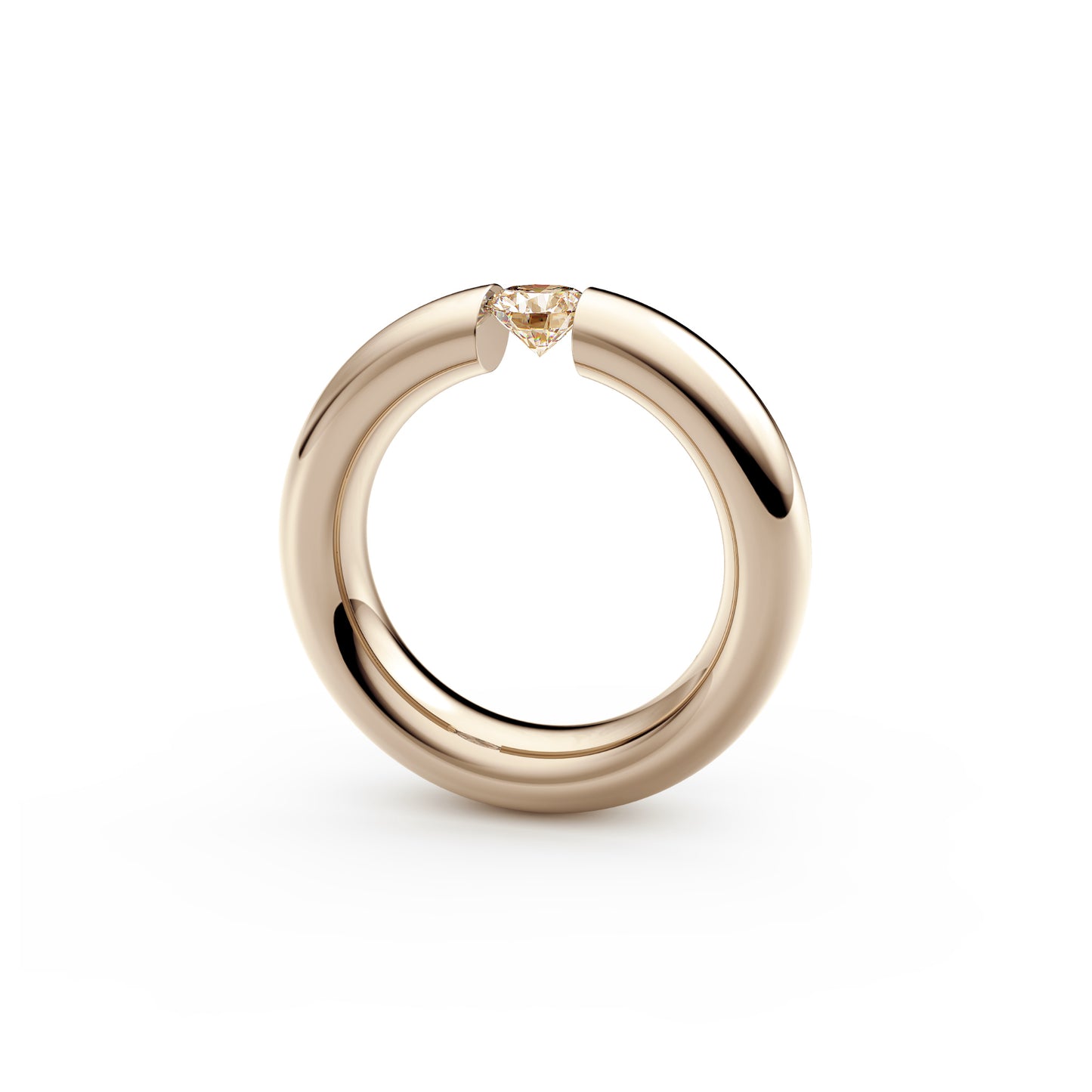 Spannring® Oval • Diamant von Niessing (N141793-0.5ct-cinnamon-gloss-rw)