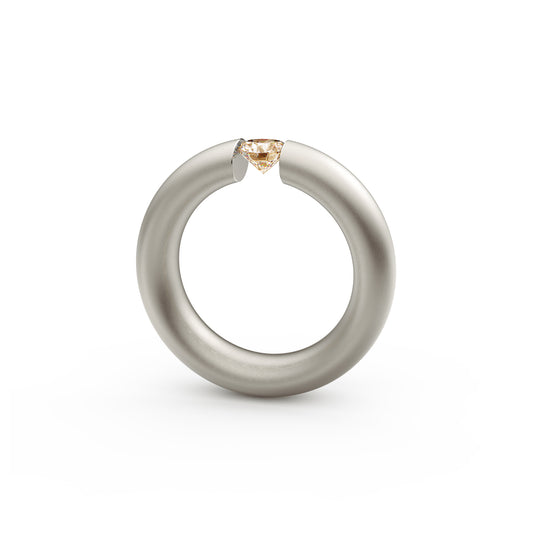 Spannring® Oval • Diamant von Niessing (N141793-0.5ct-cinnamon-satin-fg)