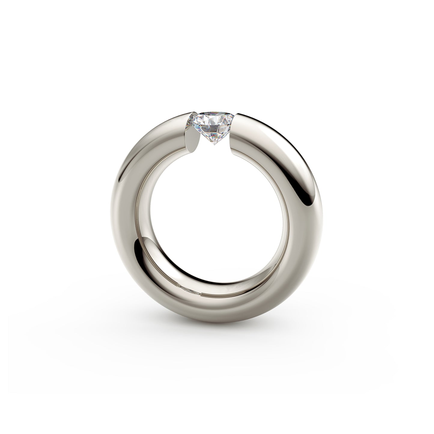 Spannring® Oval • Diamant von Niessing (N141793-0.7ct-gloss-fg)