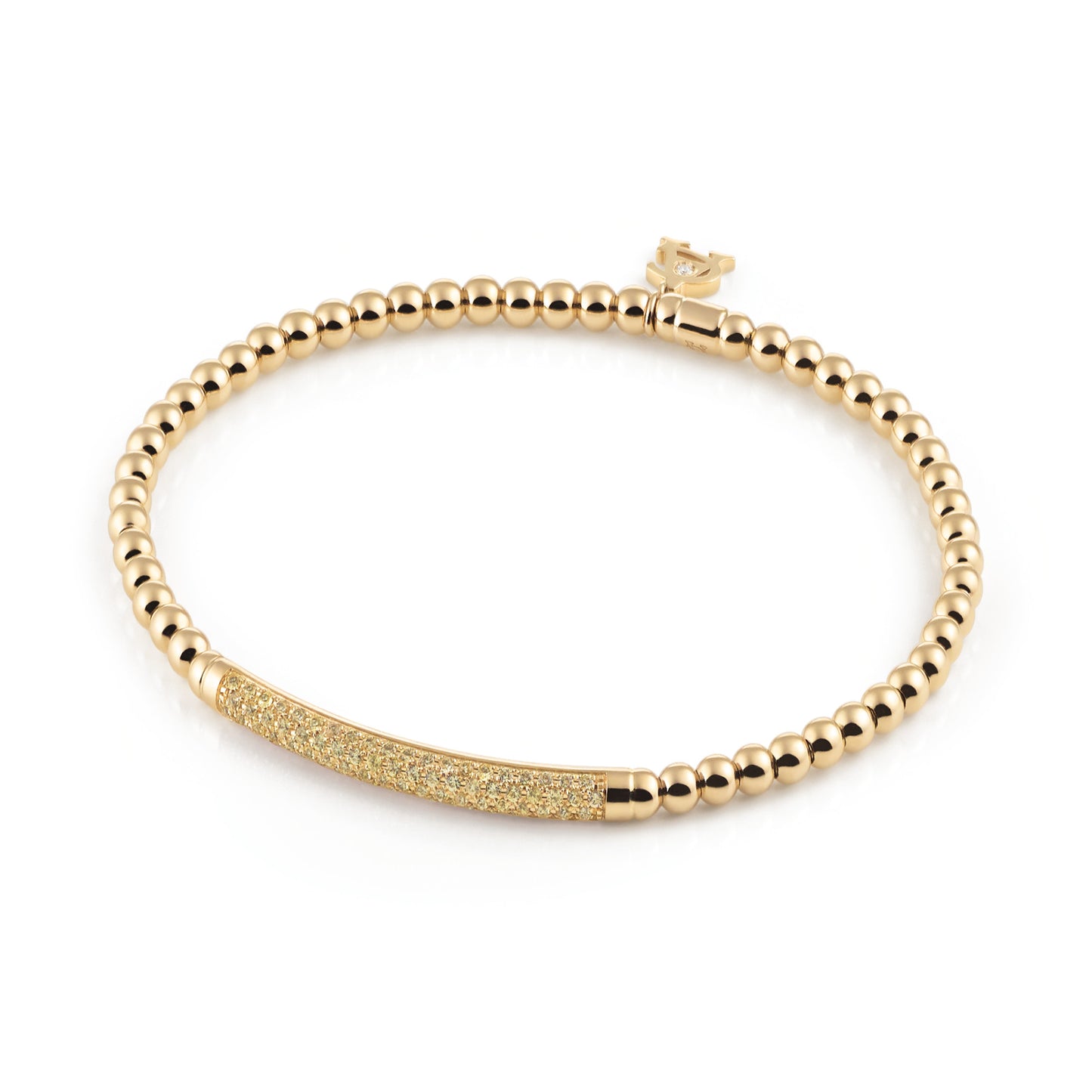 Stretchy Armband, Gelbgold • Diamant • Saphir von Al Coro (A350YSG17)
