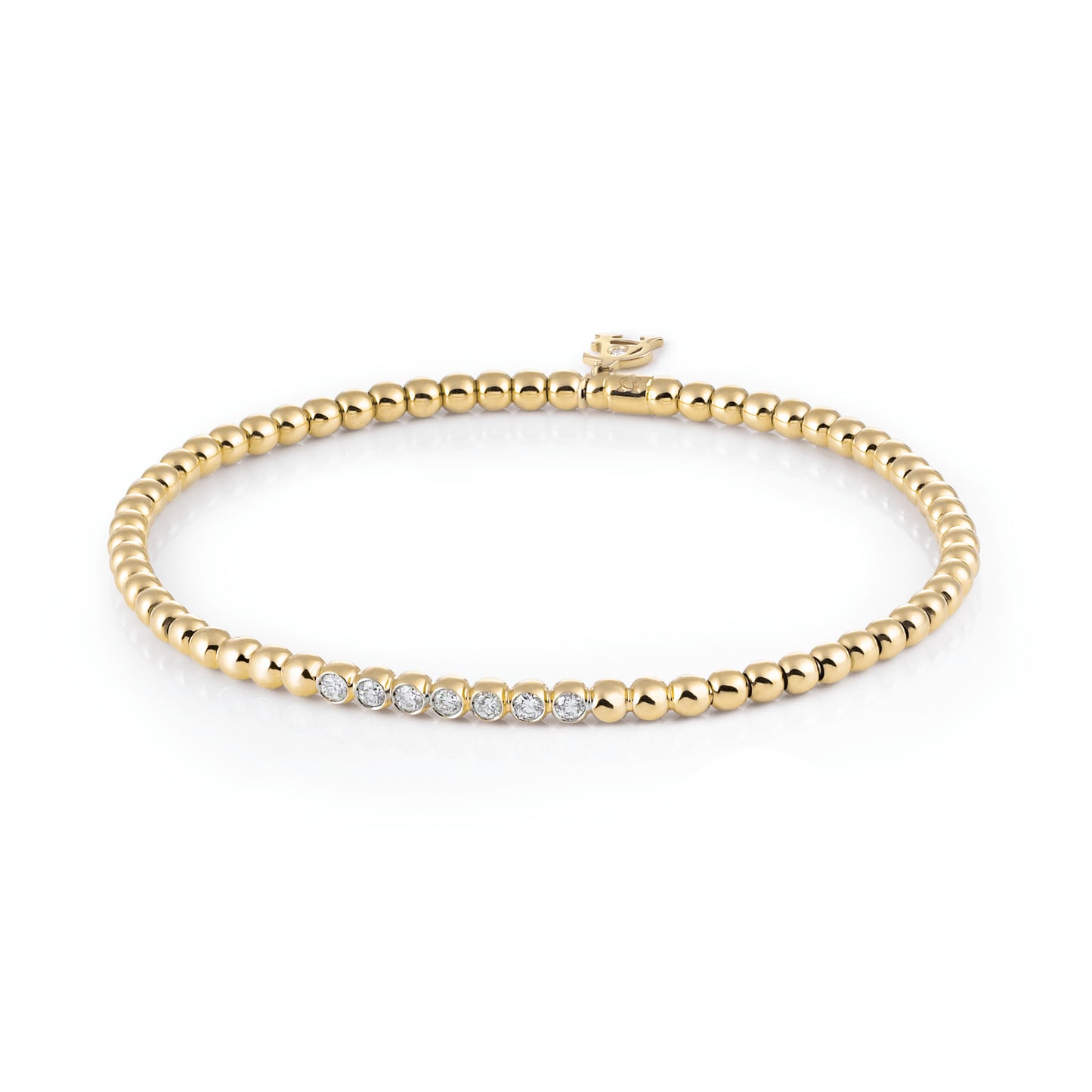 Stretchy Armband, Gelbgold • Diamant von Al Coro (A700G)