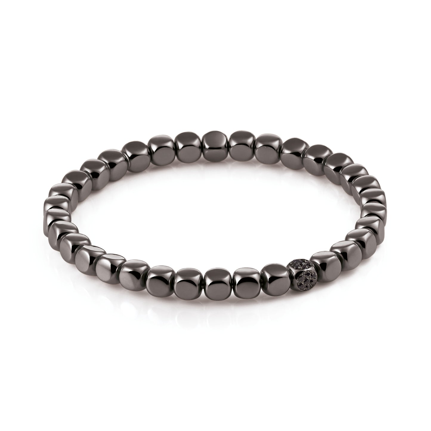 Stretchy Uomo Armband, Weißgold • Diamant • Saphir von Al Coro (A038BB20)