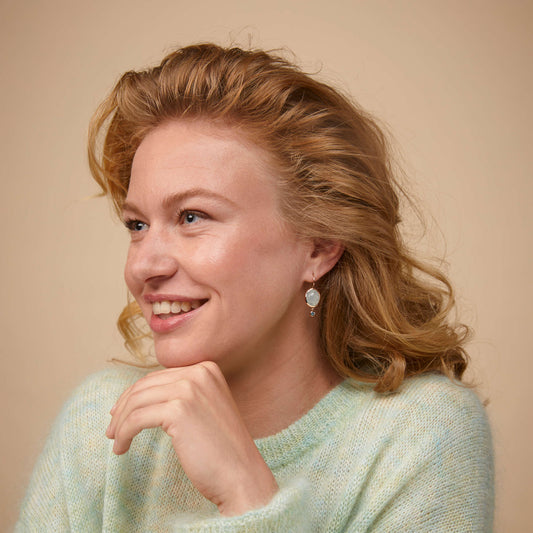 Sushi Ohrschmuck, Roségold • Aquamarin • Diamant von Bron (8OR4862AQCIBR)