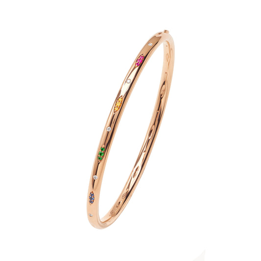 GYPSY Armspange 'Candy Pavé', Roségold • Edelsteine von Tamara Comolli (BA-Gyp-CanP-19-rg)