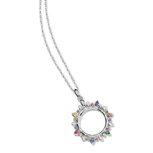 Tamara Comolli GYPSY Candy Sun large Halsketten-Set (S-G-Can-l-B2wg90) aus Weißgold mit Diamant, Saphir und Tsavorit