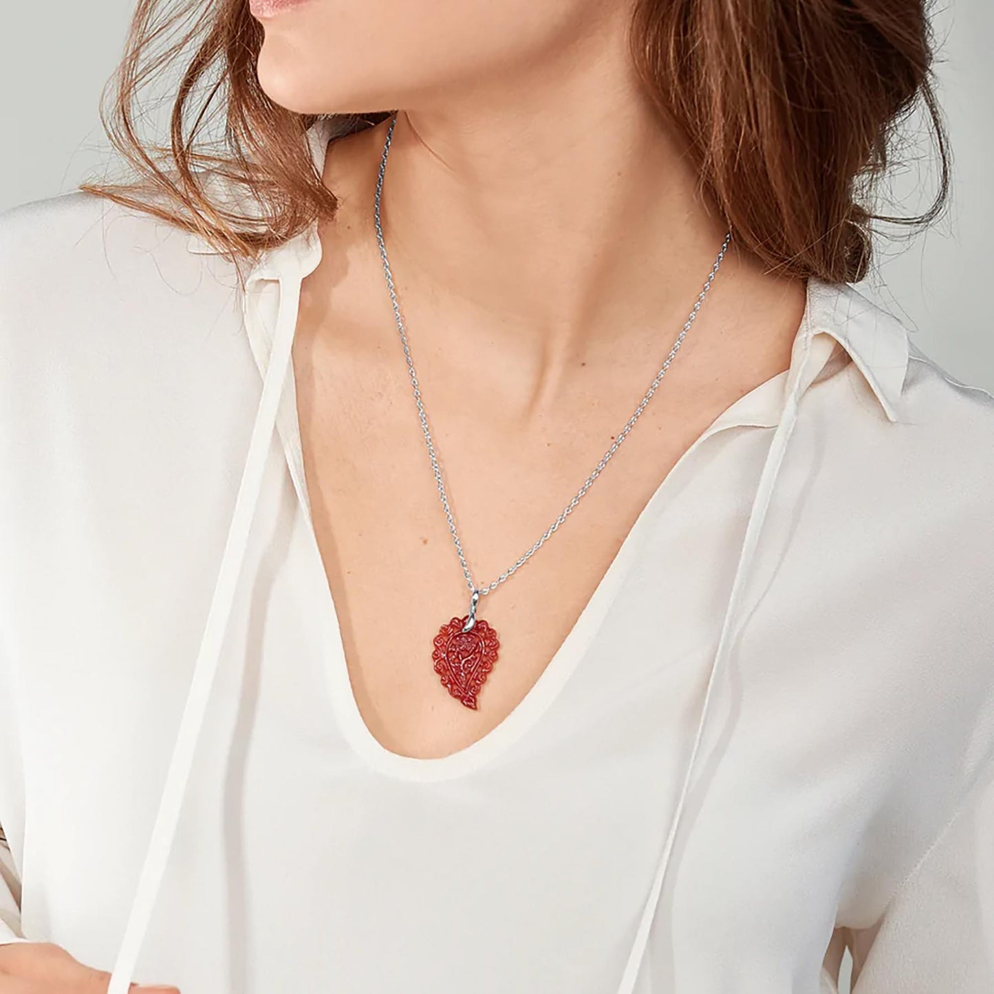 Tamara Comolli INDIA Anhänger mit Onyx Small (P-IND-s-Ter-wg) aus Weißgold mit Onyx