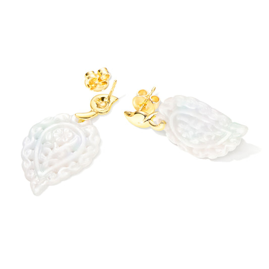 Tamara Comolli INDIA Ohrhänger (E-IND-MPw-yg) aus Gelbgold mit Perlmutt