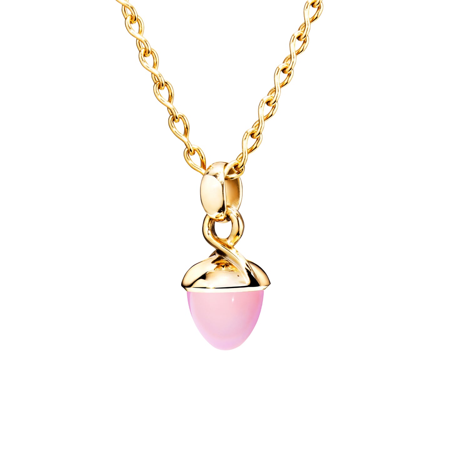 Tamara Comolli MIKADO Bouquet Anhänger mit Chalcedon (P-MB-ChPi-yg) aus Gelbgold mit Chalcedon