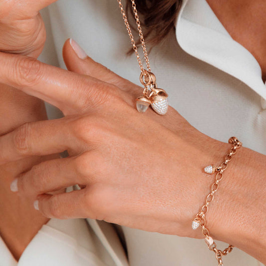 Tamara Comolli MIKADO Bouquet Anhänger mit Diamant-Pavé (P-MB-p-rg) aus Roségold mit Diamant