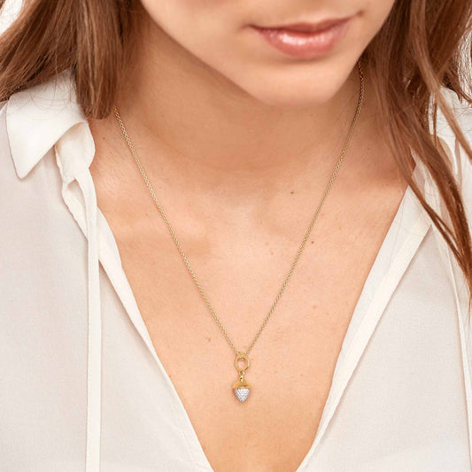 Tamara Comolli MIKADO Flamenco Anhänger mit Diamant-Pavé (P-MFL-p-yg) aus Gelbgold mit Diamant