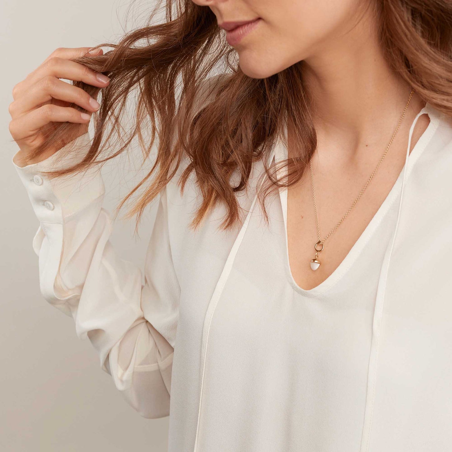 Tamara Comolli MIKADO Flamenco Anhänger mit Mondstein (P-MFL-MoSa-rg) aus Roségold mit Mondstein