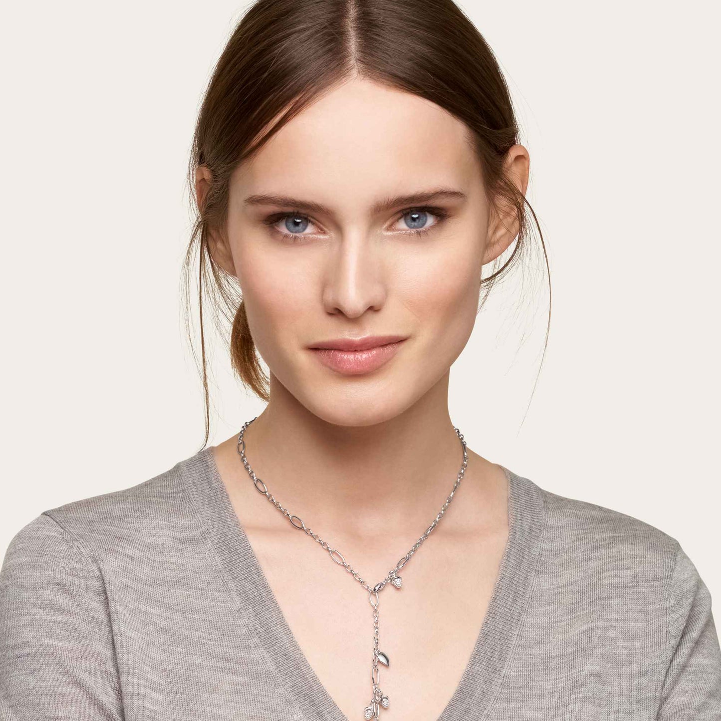 Tamara Comolli MIKADO Halskette mit Diamant-Pavé (N-M-Del51-p-wg) aus Weißgold mit Diamant