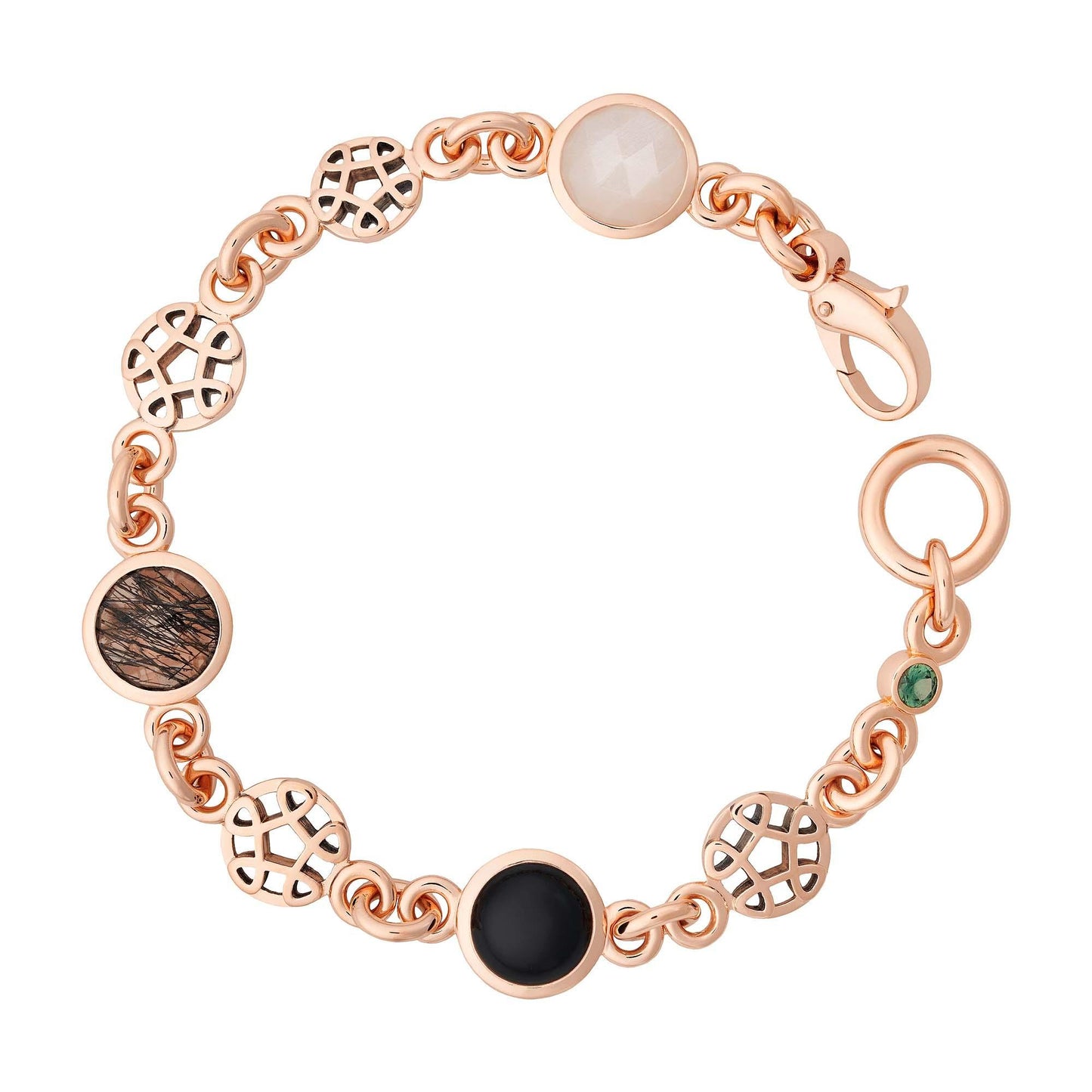 Toujours Ajour Armband, Roségold • Edelsteine von Bron (8AR4022MIX01)