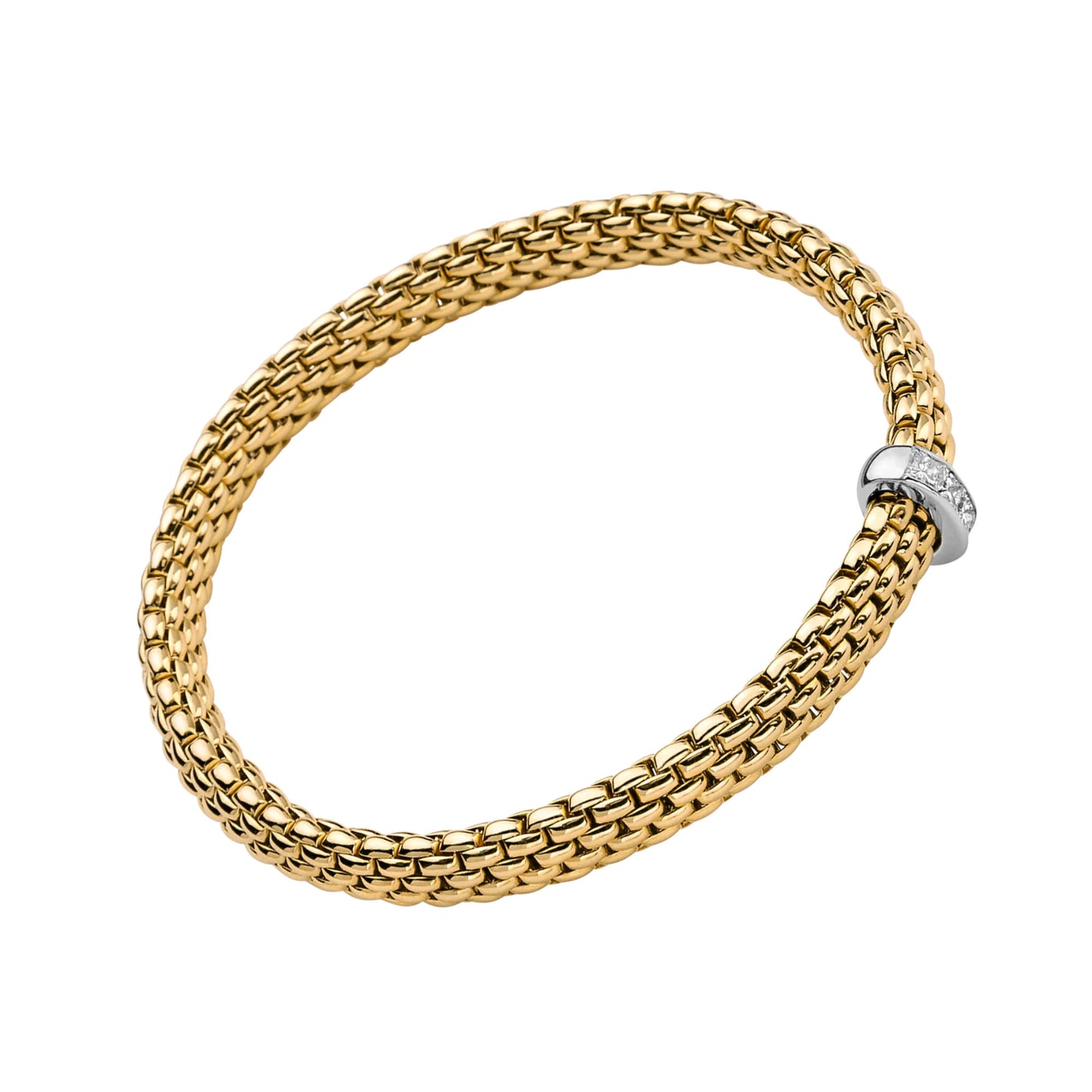 Vendôme Flex'it Armband mit Diamanten, Bicolor-Gold • Diamant von FOPE (58402BX_BB_G_XBX_0XS) Vendôme Flex'it Armband mit Diamanten, Bicolor-Gold • Diamant von FOPE (58402BX_BB_G_XBX_0XS)