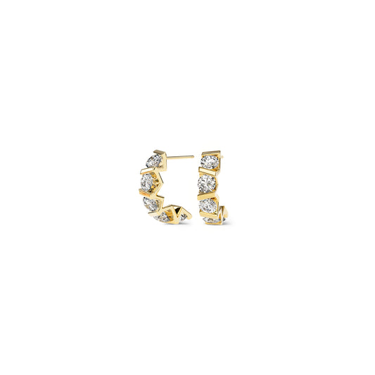Vivida Creolen • Diamant von Niessing (N404975-2.8mm-5x-0.08ct-gloss-cy)