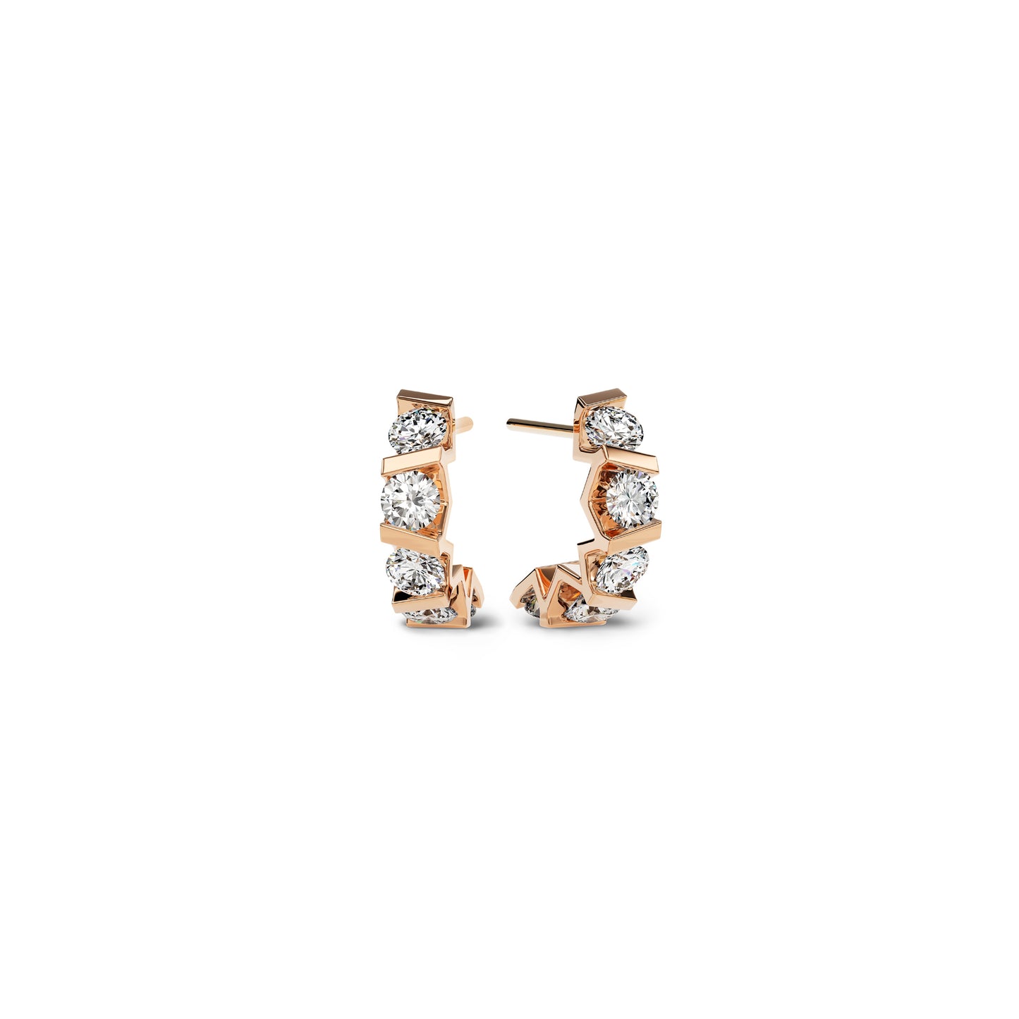 Vivida Creolen von Niessing (N404975-4mm-10x-0.23ct-cr)