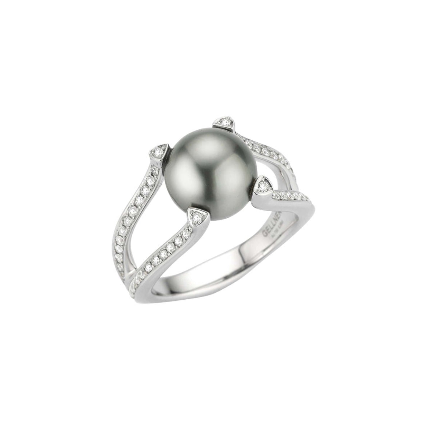 WAVE Ring, Weißgold • Diamant von Gellner (5-24511-02)