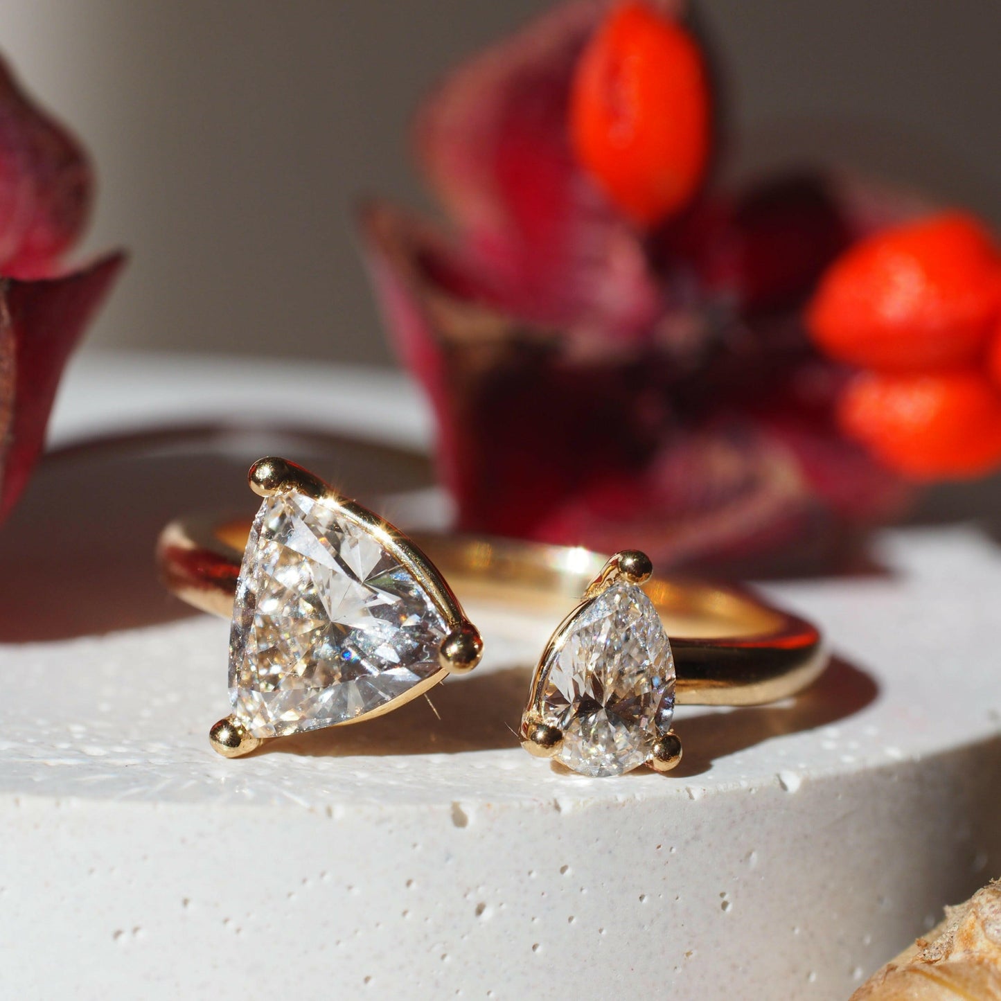 Ring Stella, 18 Karat Gelbgold mit Diamant 1.2 ct von The Good Bling online kaufen (Ref. TGB-Stella-Ring-GG-12)