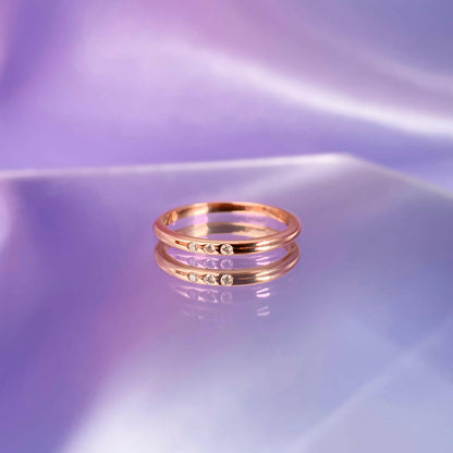 Ring Kim, Roségold mit Diamanten von The Good Bling online kaufen (Ref. TGB-Kim-Ring-RG)