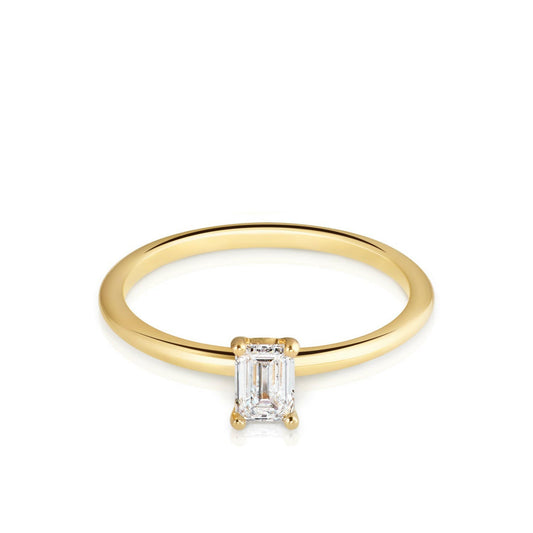 Ring Khloé, Gelbgold mit Diamant 0.3 ct. von The Good Bling online kaufen (Ref. TGB-Khloe-Ring-GG-03)
