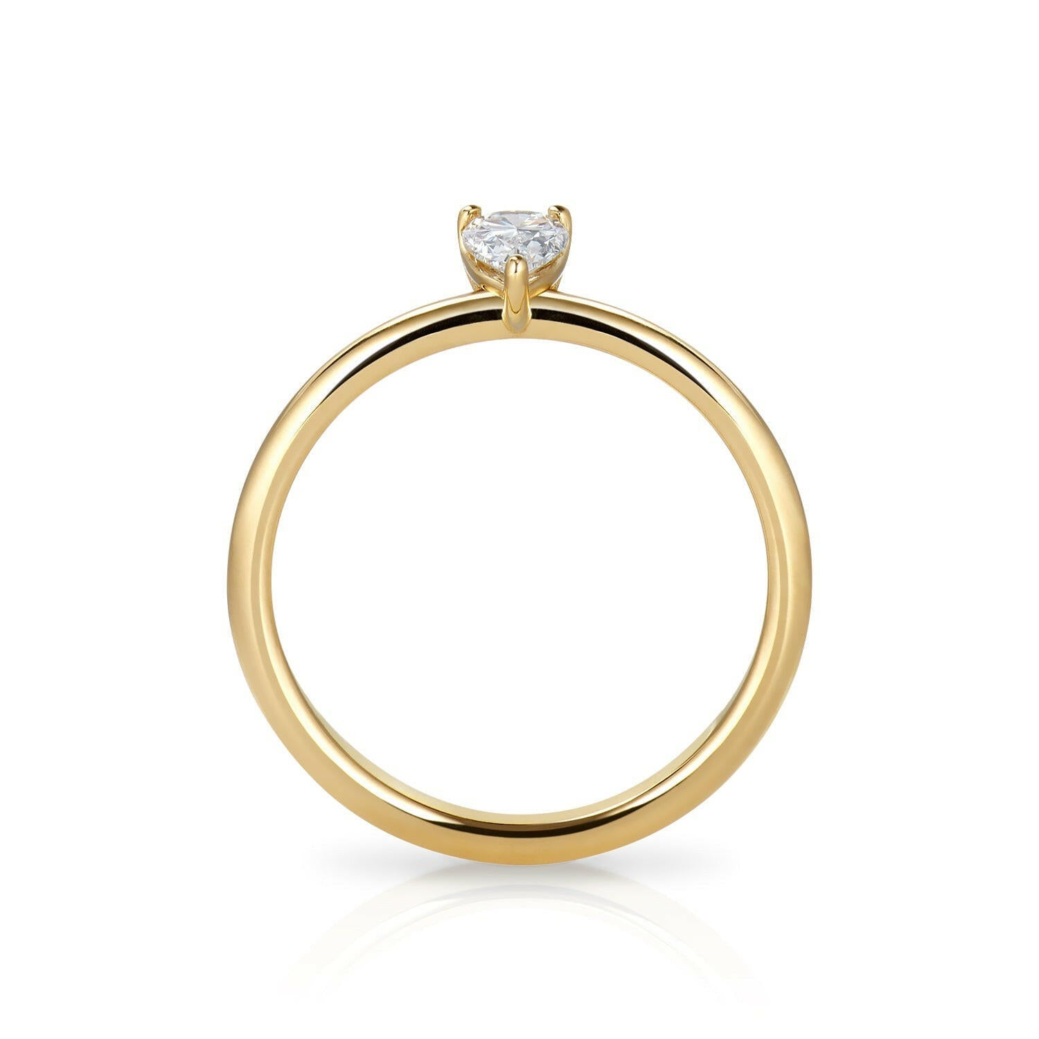 Ring Zoe, 18 Karat Gelbgold mit Diamant 0.30 ct von The Good Bling online kaufen (Ref. TGB-Zoe-Ring-GG-03)