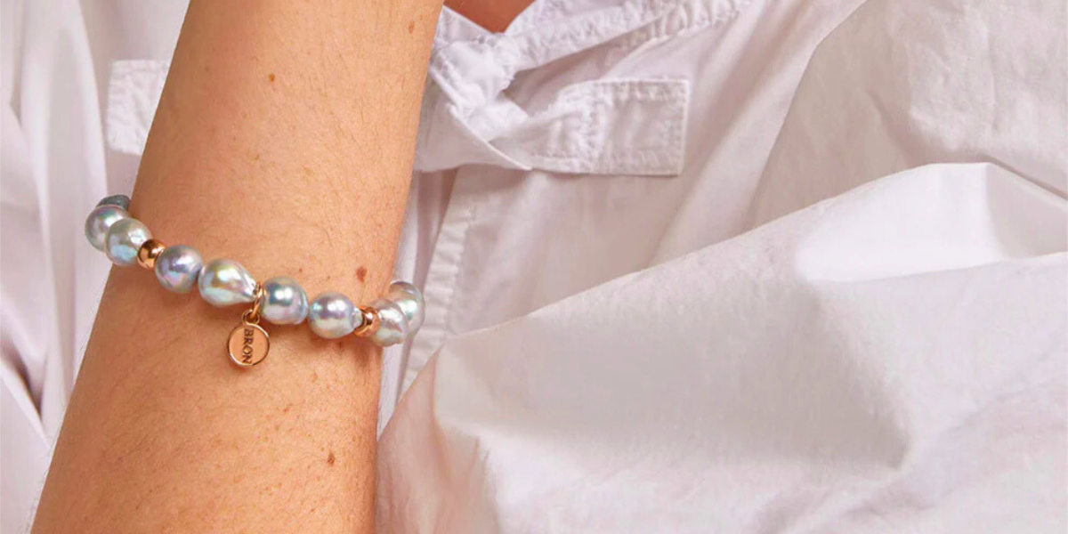 Perlen Armband mit Zuchtperlen und feinem Goldverschluss